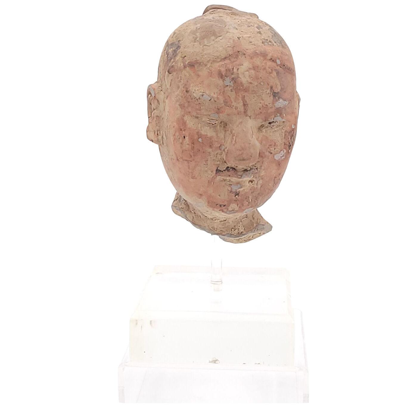 Han Dynasty Head from a Soldier's Figure, from the Tomb of the First Emperor