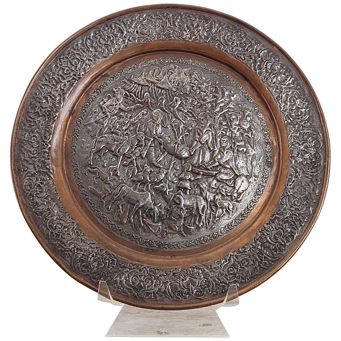 English Victorian Silver Plated Electrotype Platter, circa 1880