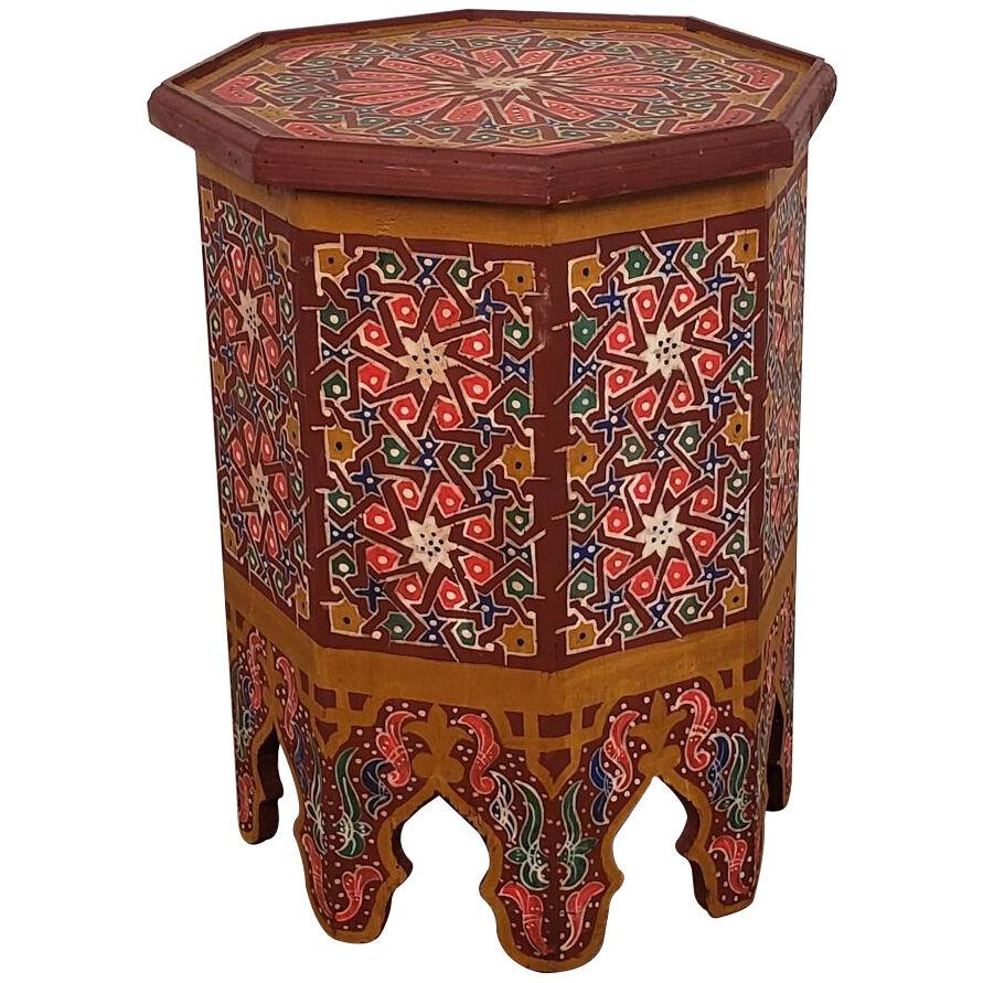 Vintage Orientalist Style Table, circa 1980