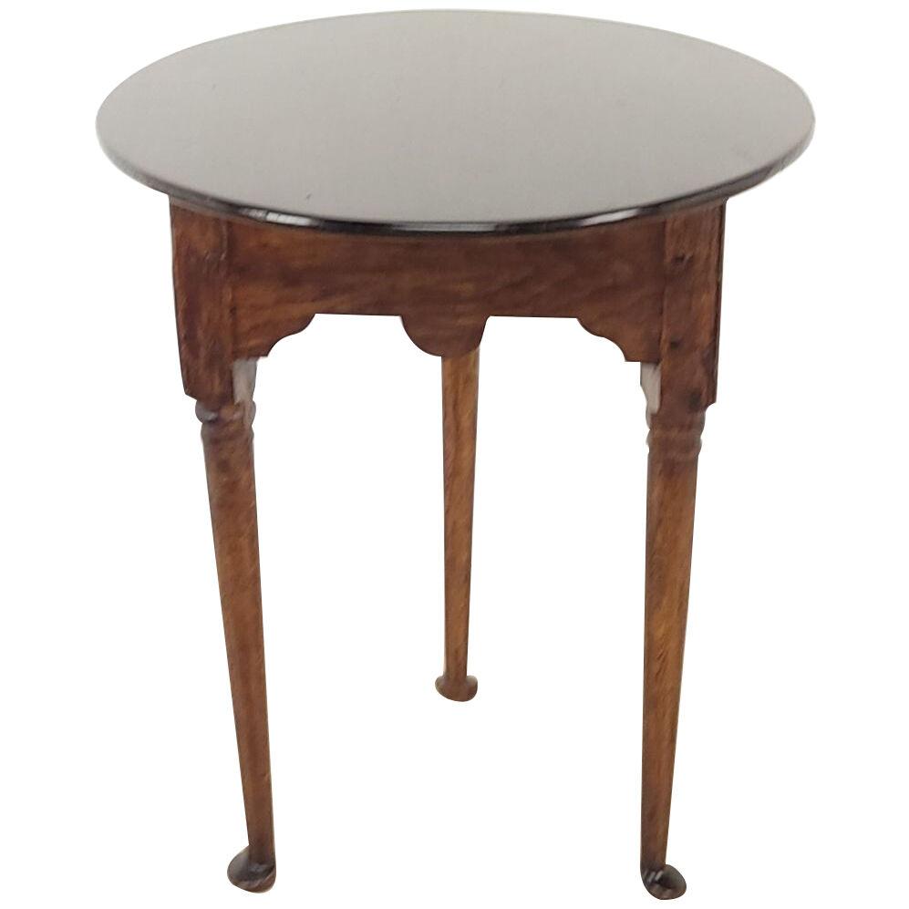Small Cricket Table with Pad Feet, Edwardian, England