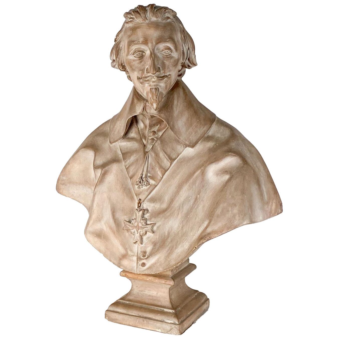 Bust of Cardinal Richelieu, France circa 1900