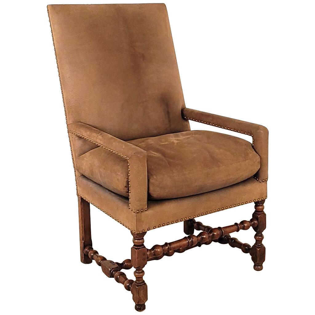 Baroque Continental Armchair, Probably Italian