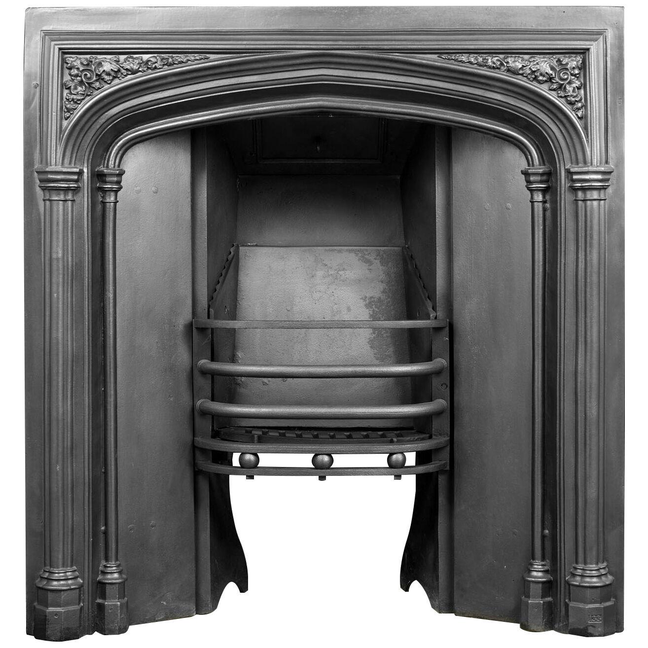 A Late Georgian Cast Iron Fireplace Insert