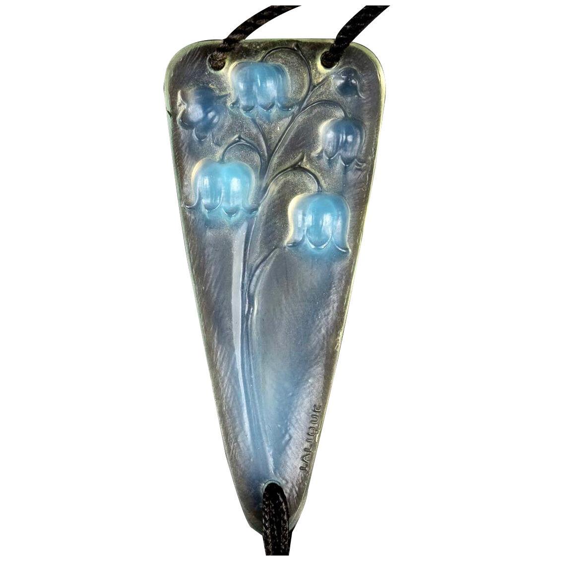  1921 René Lalique - Pendant Muguet Opalescent Glass - Lily Of The Valley