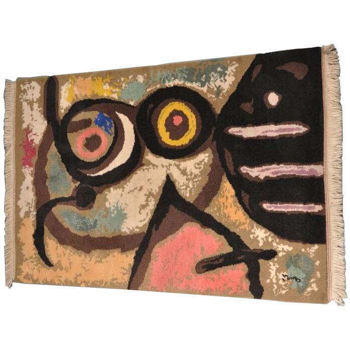 1966s “Femme et Oiseaux” tapestry after Joan Miró