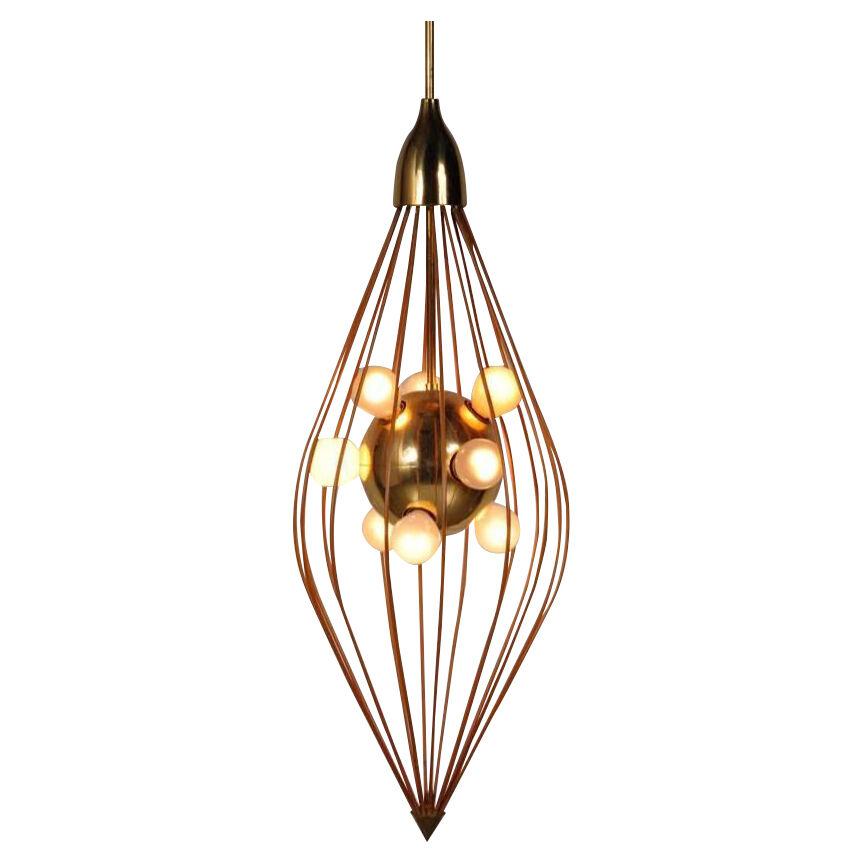 1950s Ceiling Lamp in the Style of Angelo Lelli, Arredoluce