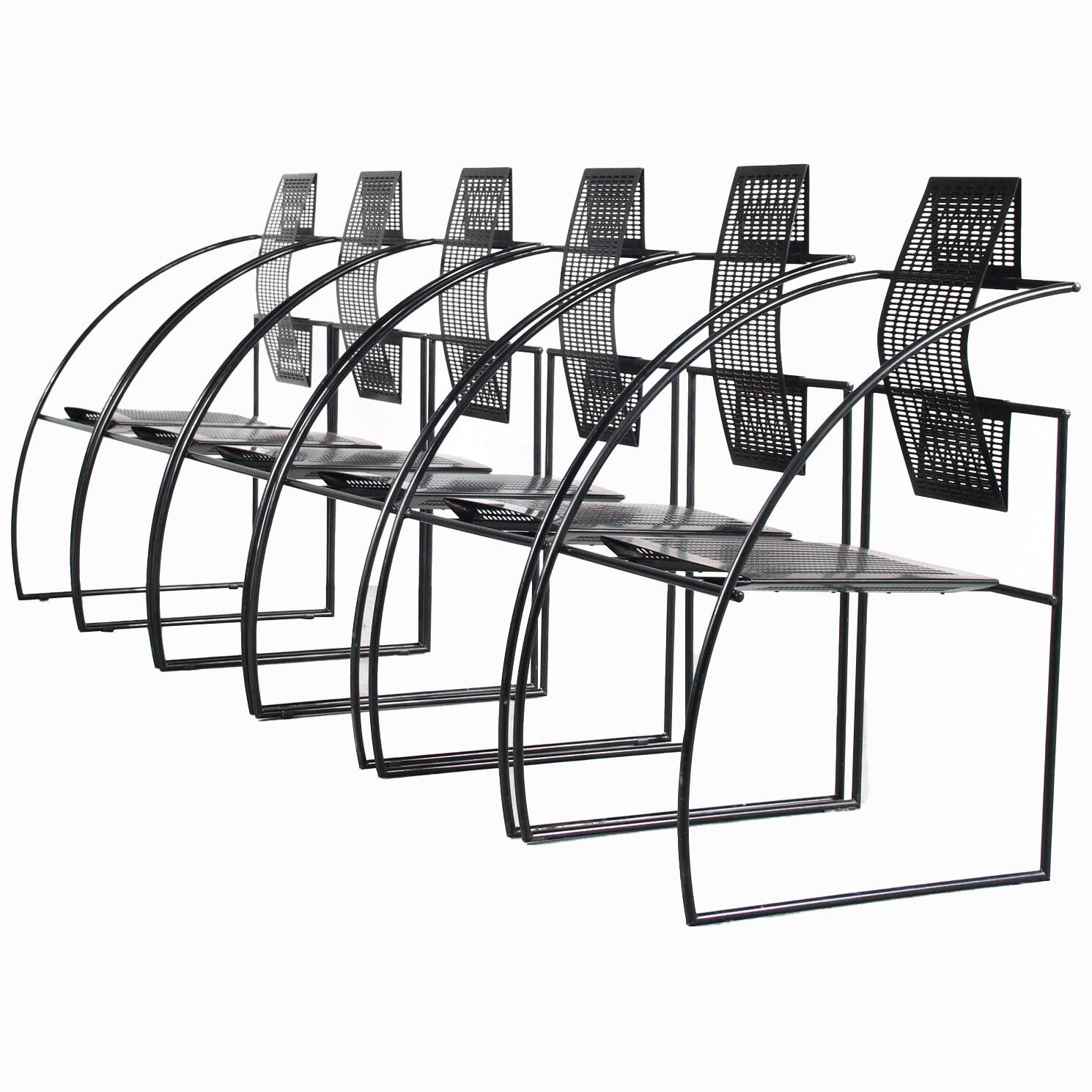 Set of 6 “Quinta” Chairs by Mario Botta for Alias, Italy 1980