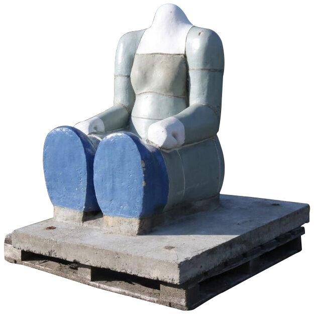 “Sitting Figure” Sculpture by Jan Snoeck, Netherlands 1980