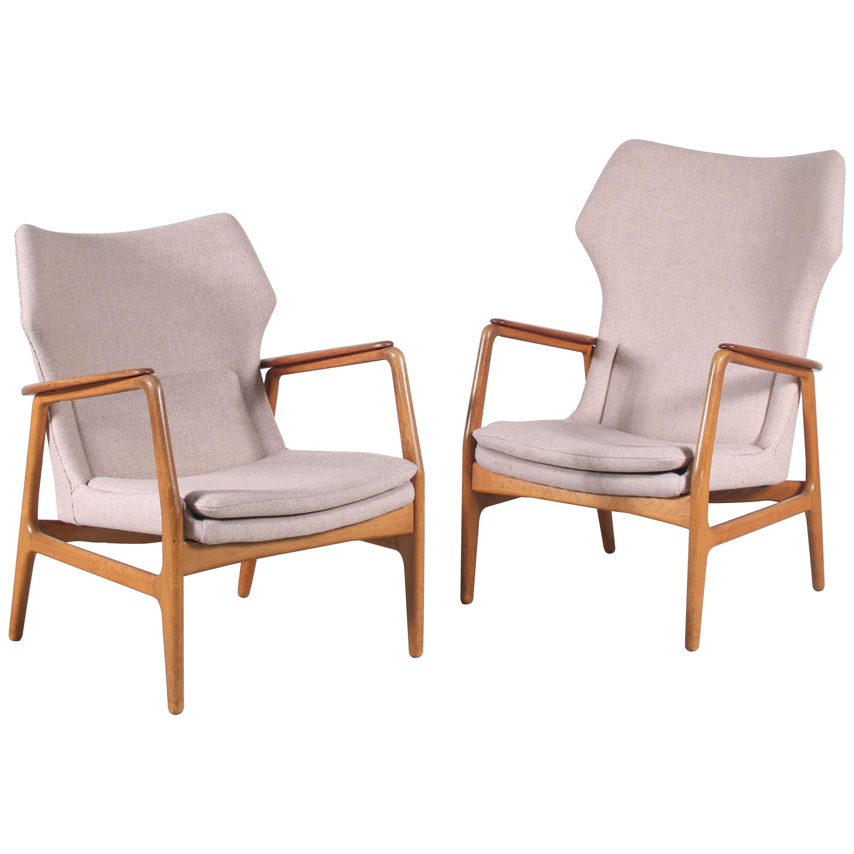 Pair of Arnold Madsen & Henry Schubell Lounge Chairs for Bovenkamp 1950
