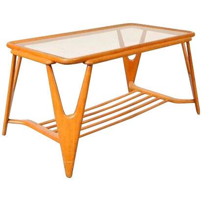 1950s Coffee Table in the Style of Cesare Lacca, Italy