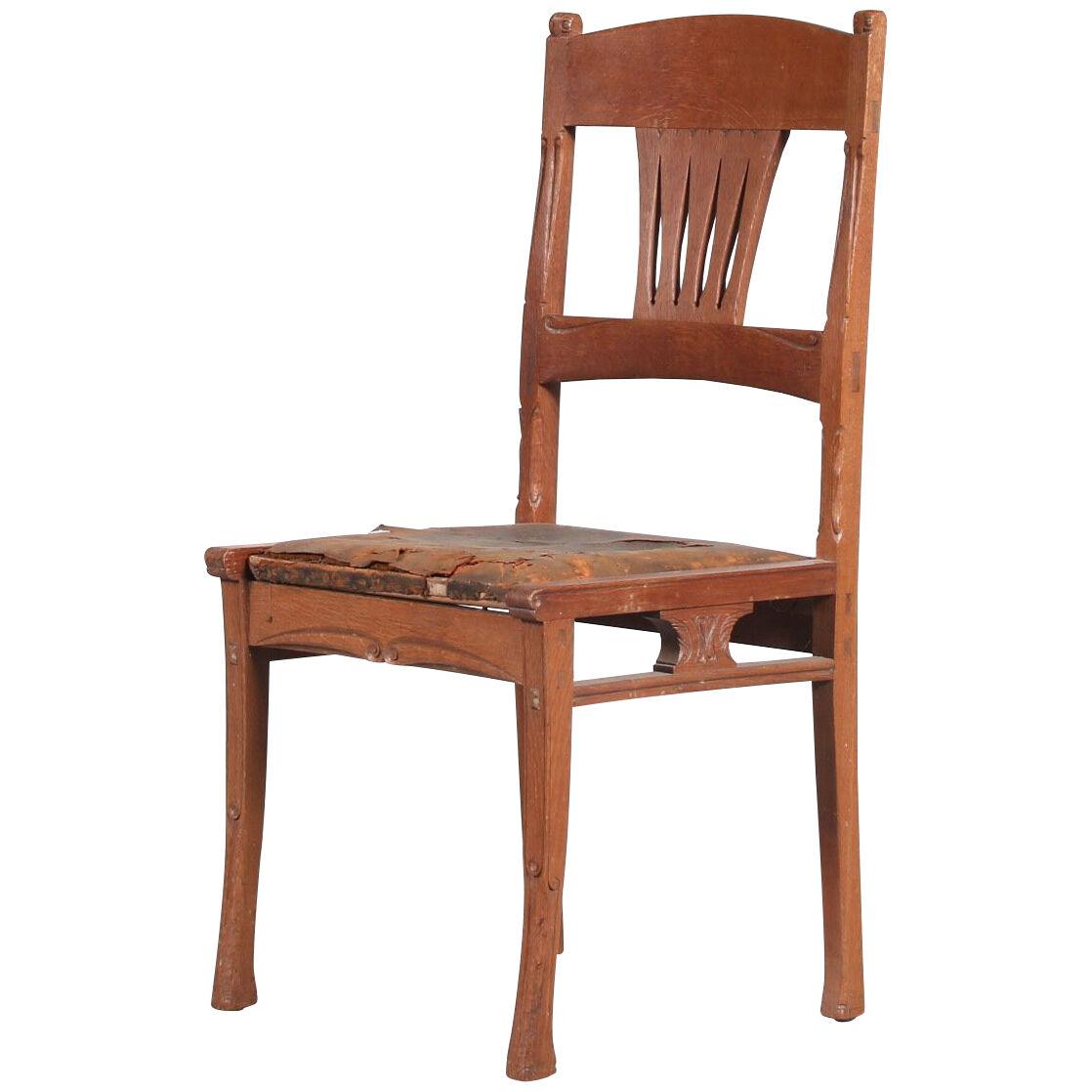Chair by Gerrit Willem Dijsselhof for E.J. van Wisselingh, the Netherlands 1900