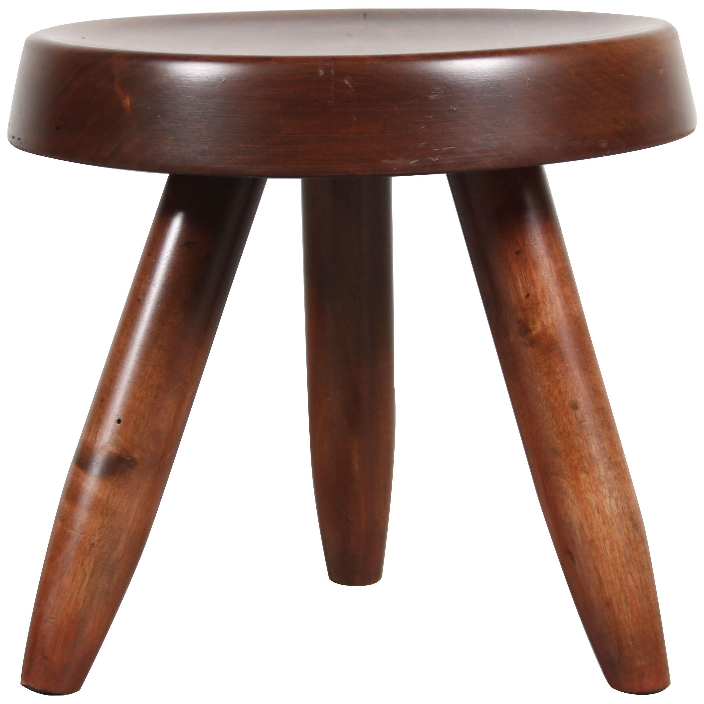 1950s Tripod stool by Charlotte Perriand for Les Arcs, France
