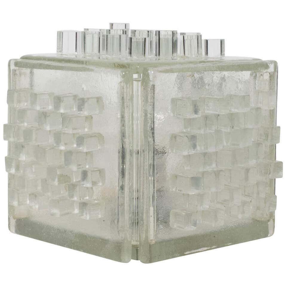 Rare Poliarte ‘Apis’ Table Lamp Made of Raw Crystal, 1960s