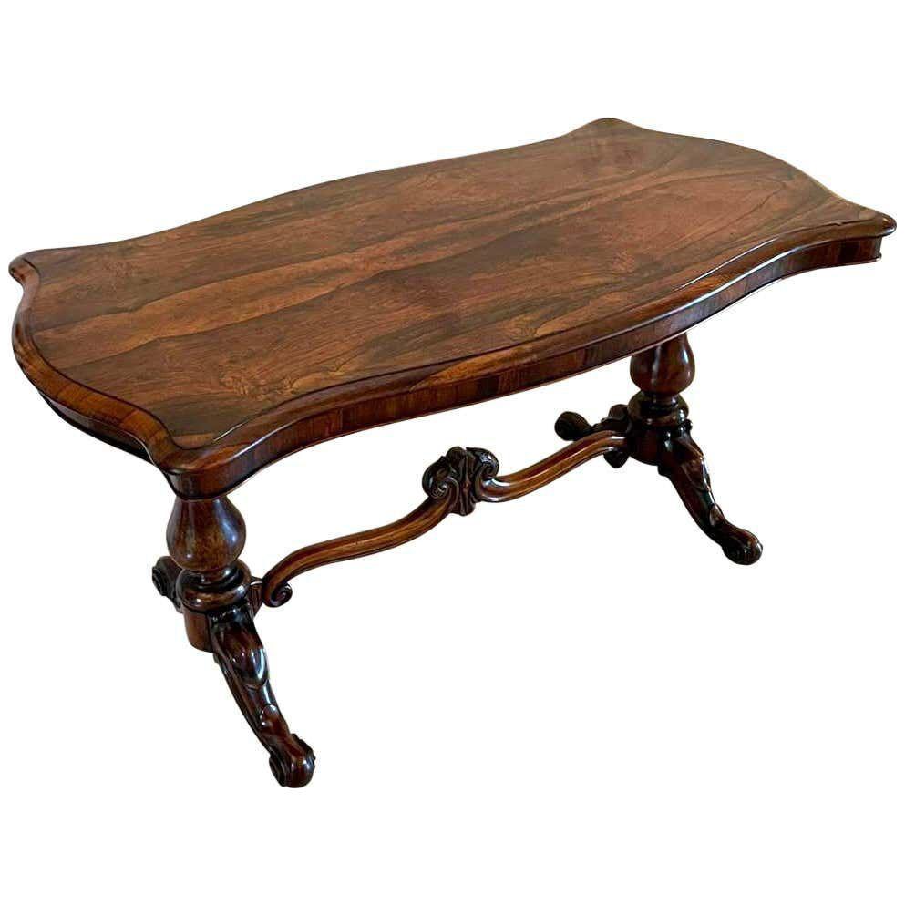 Large Quality Antique Victorian Carved Rosewood Centre Table
