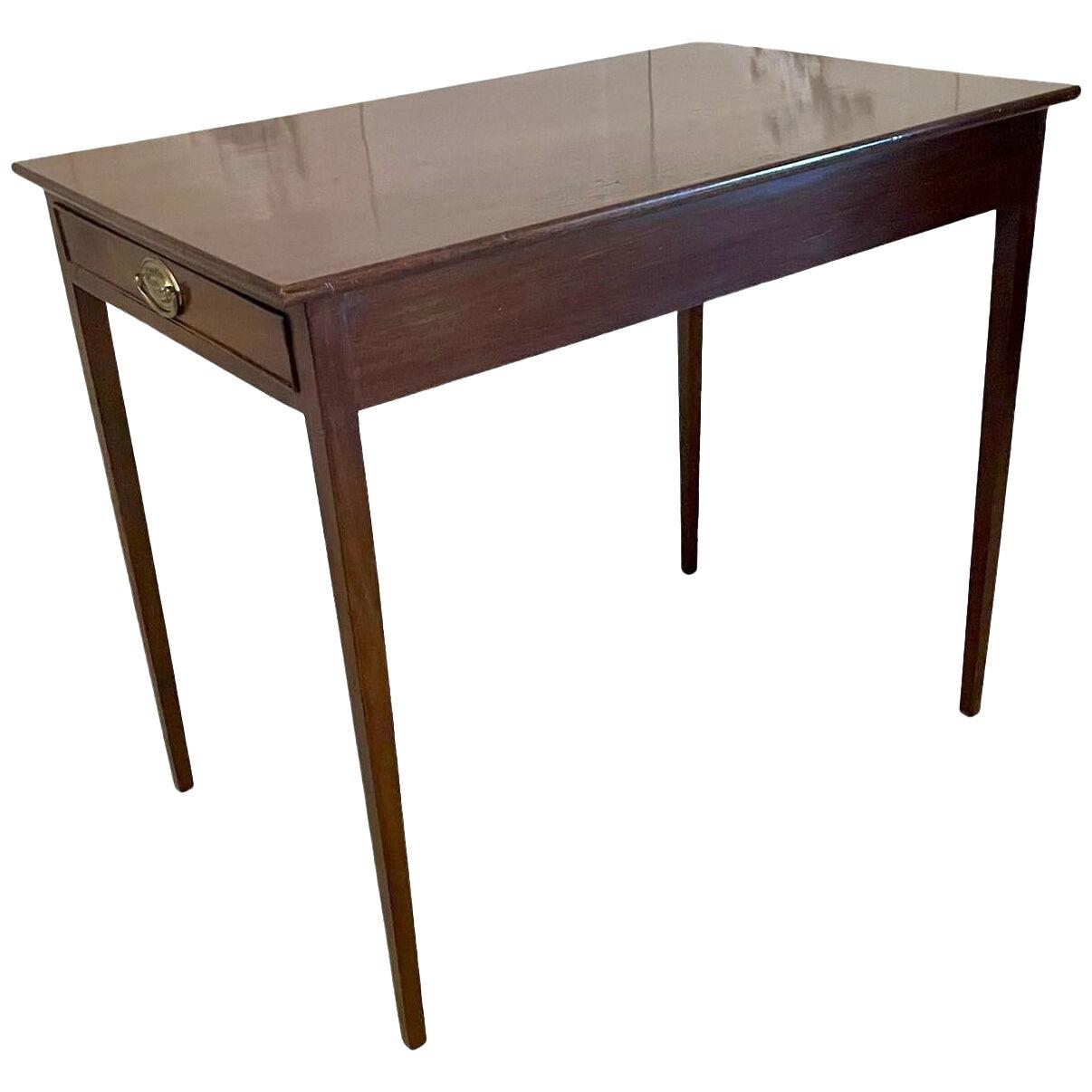 Unusual Antique George III Quality Mahogany Freestanding Side Table