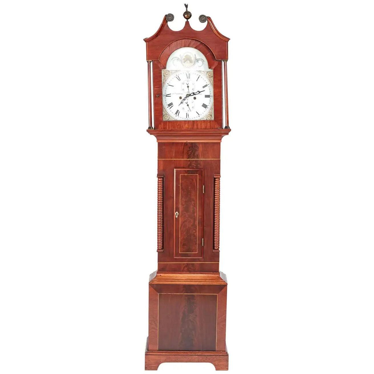 Antique Mahogany 8-Day Longcase Clock