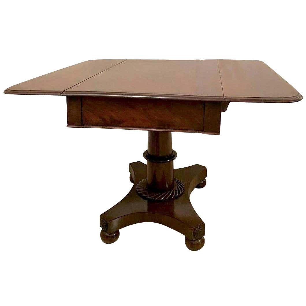 Victorian 19th Century Antique Pedestal Centre Table