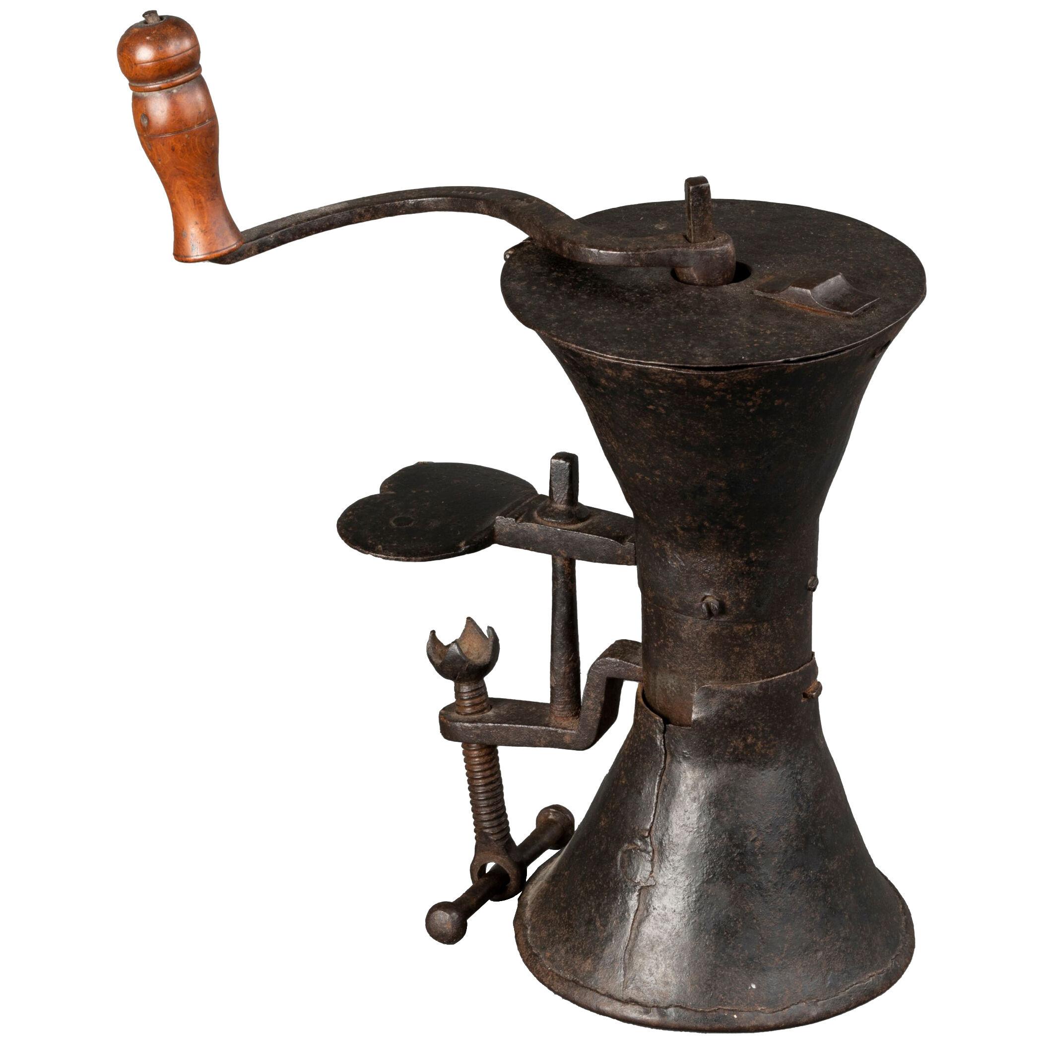 Wrought iron coffee grinder - France - Louis XIV