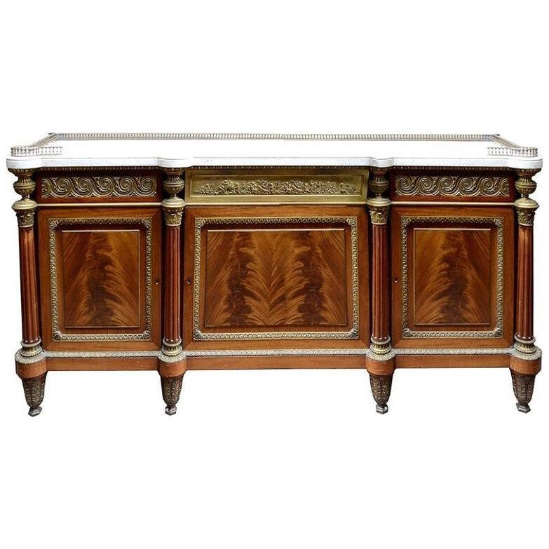 Large 19th Century Louis XV Style Side Cabinet