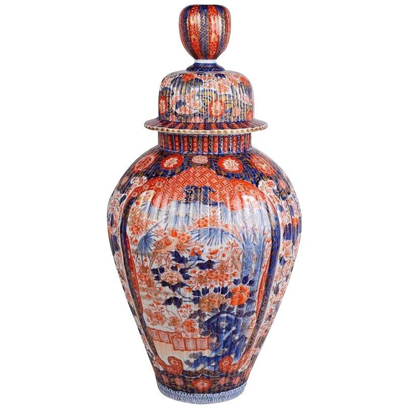 Large 19th Century Imari Vase
