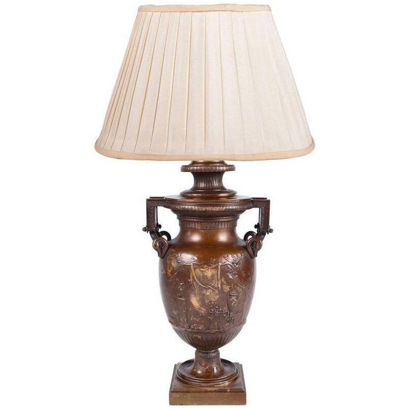 Classical 19th Century Bronze Lamp