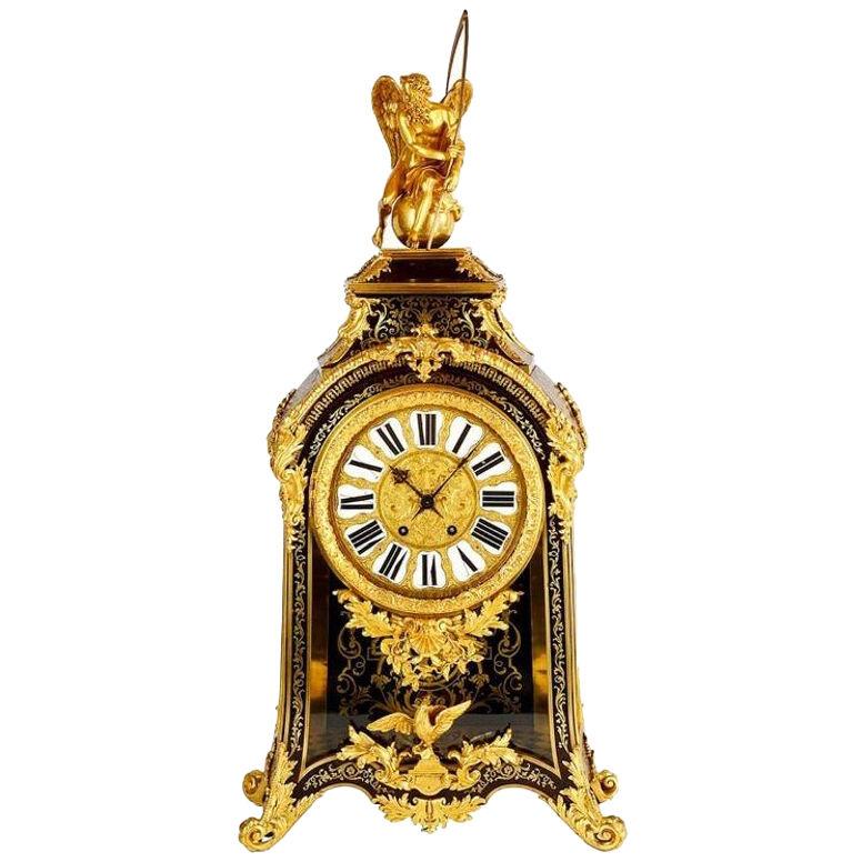 19th Century French Boulle Mantel Clock