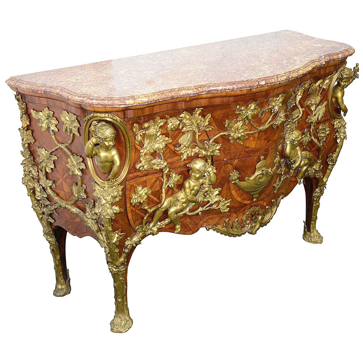 Important 19th Century Charles Cressant influenced commode.