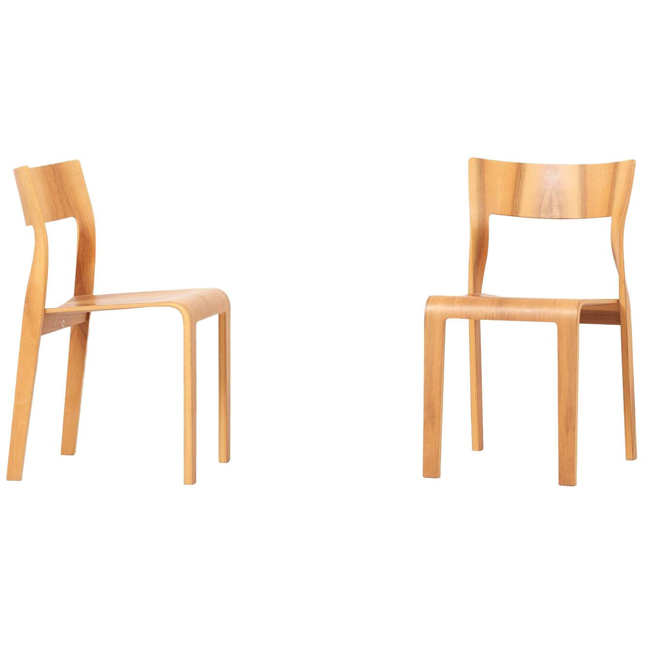 Pair of "Torsio" Chairs by Röthlisberger, Switzerland	
