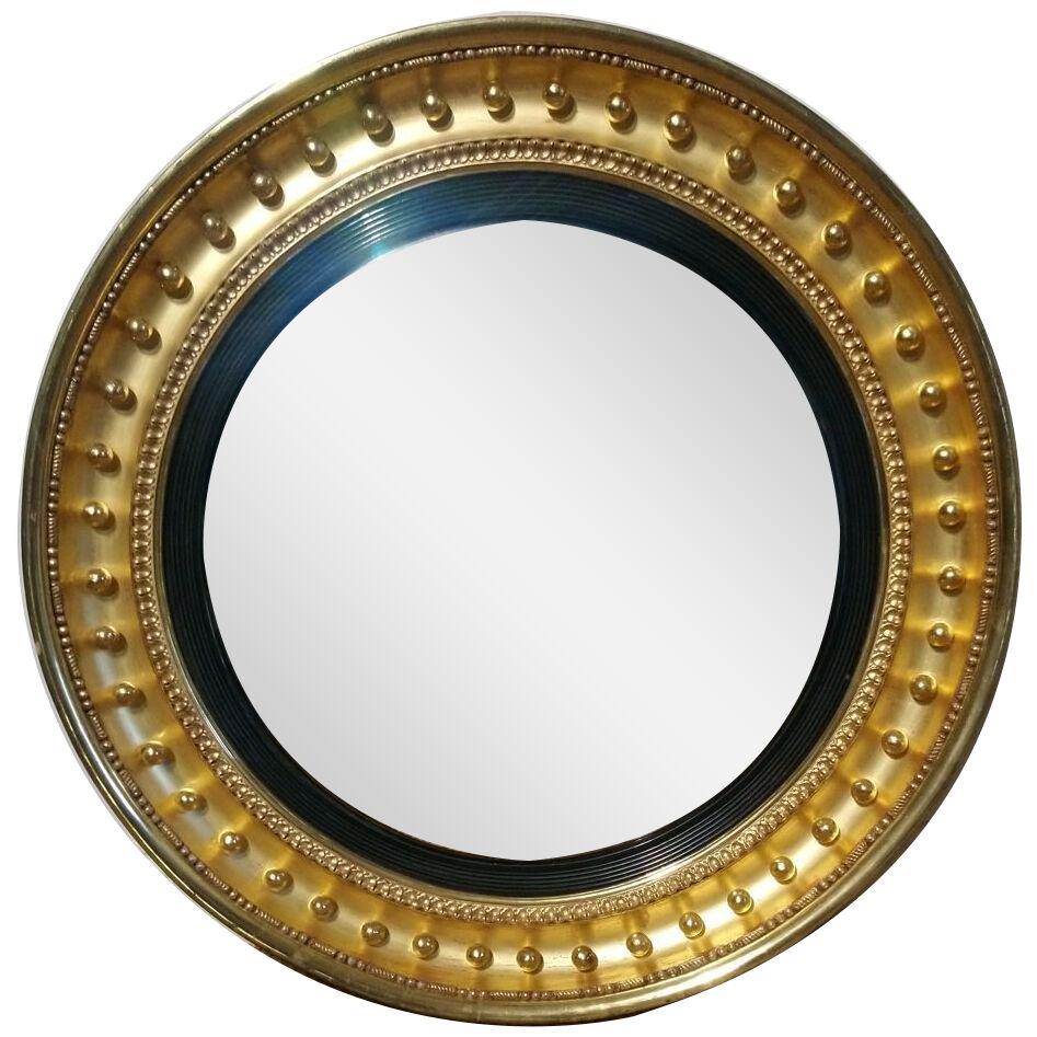 Regency period convex mirror of large size.