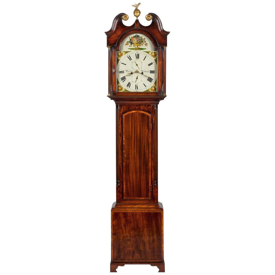 George III period London mahogany longcase clock, maker’s signature John Neale