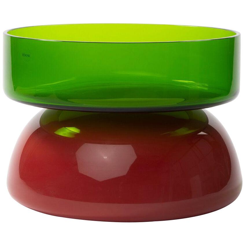 Puzzle by Ettore Sottsass – Blown Glass centerpiece – Venini (Italy)