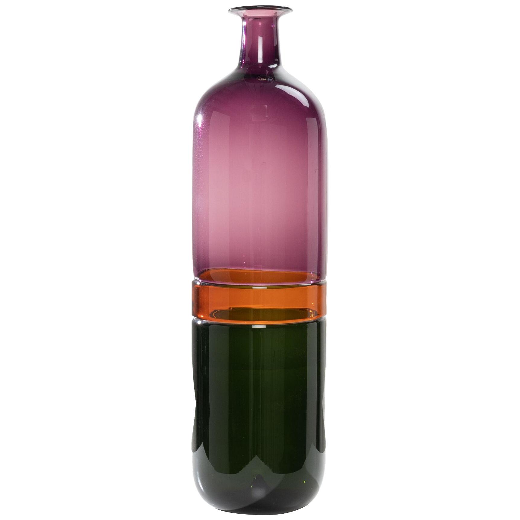 Bolle large bottle-shaped vase by Tapio Wirkkala – Venini Murano – Italy