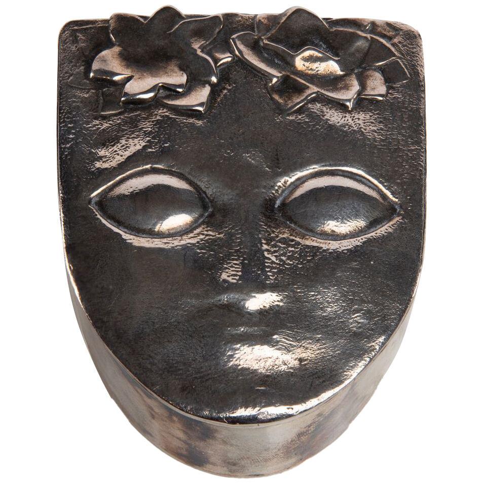 Ophélie by Line Vautrin – silvered bronze box (France)