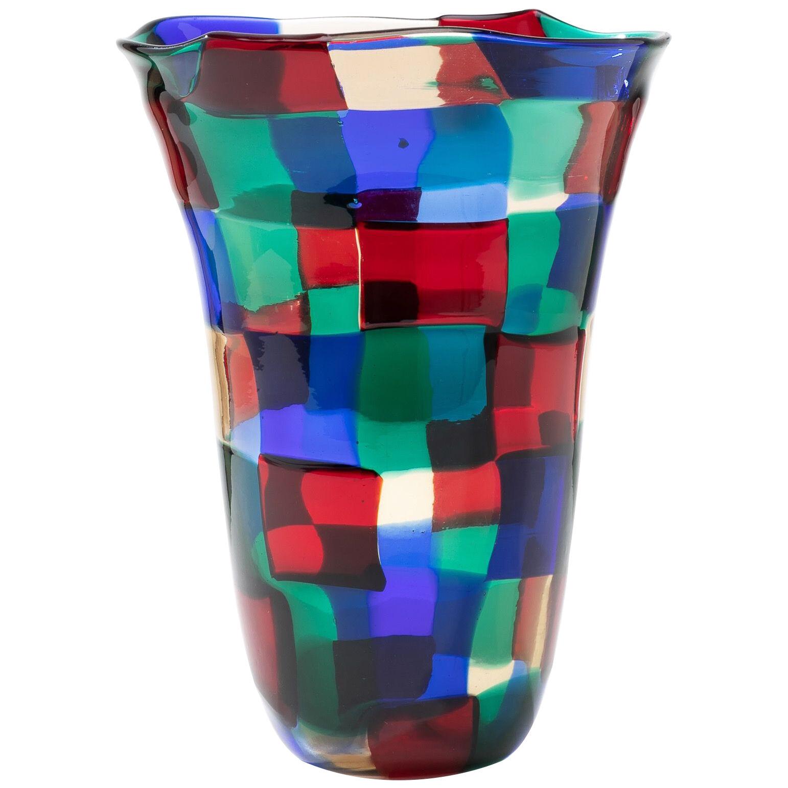Pezzato vase by Fulvio Bianconi – color variant “Parigi” – Venini