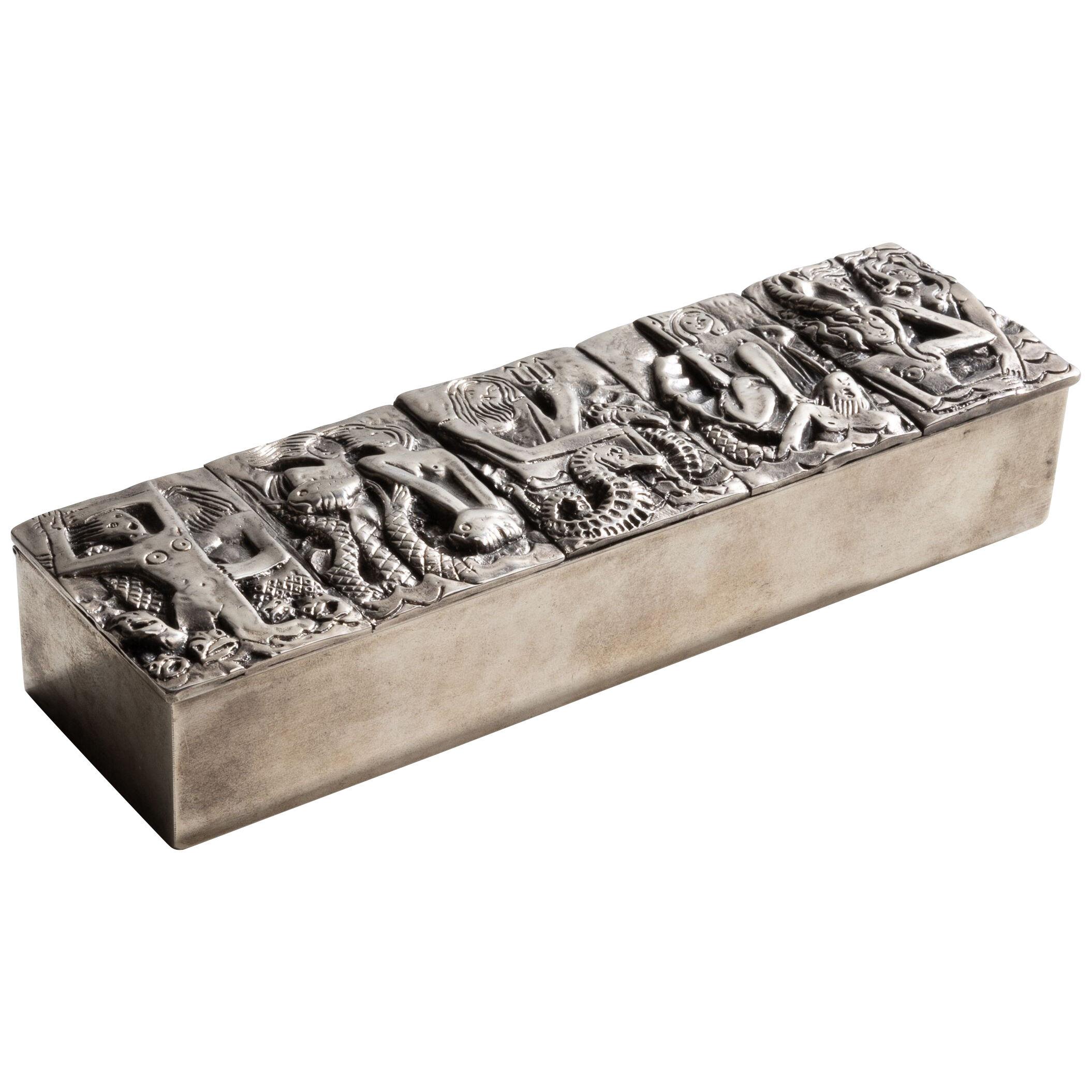 Les Filles de Neptune by Line Vautrin – silvered bronze box – France