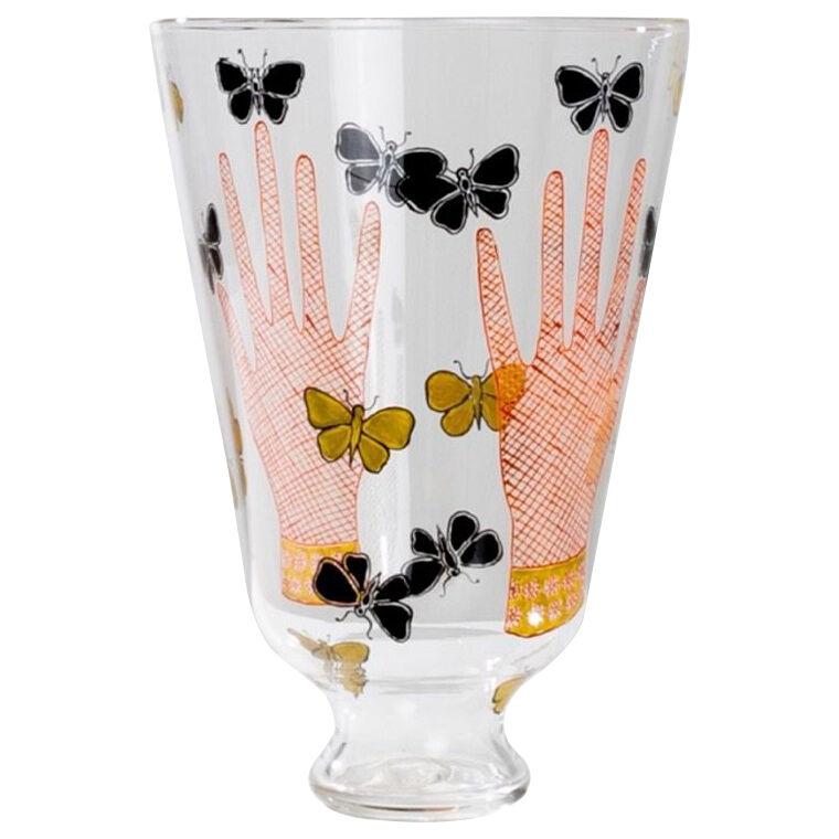 Vase with hands and butterflies by Piero Fornasetti – S.A.L.I.R. – Italy