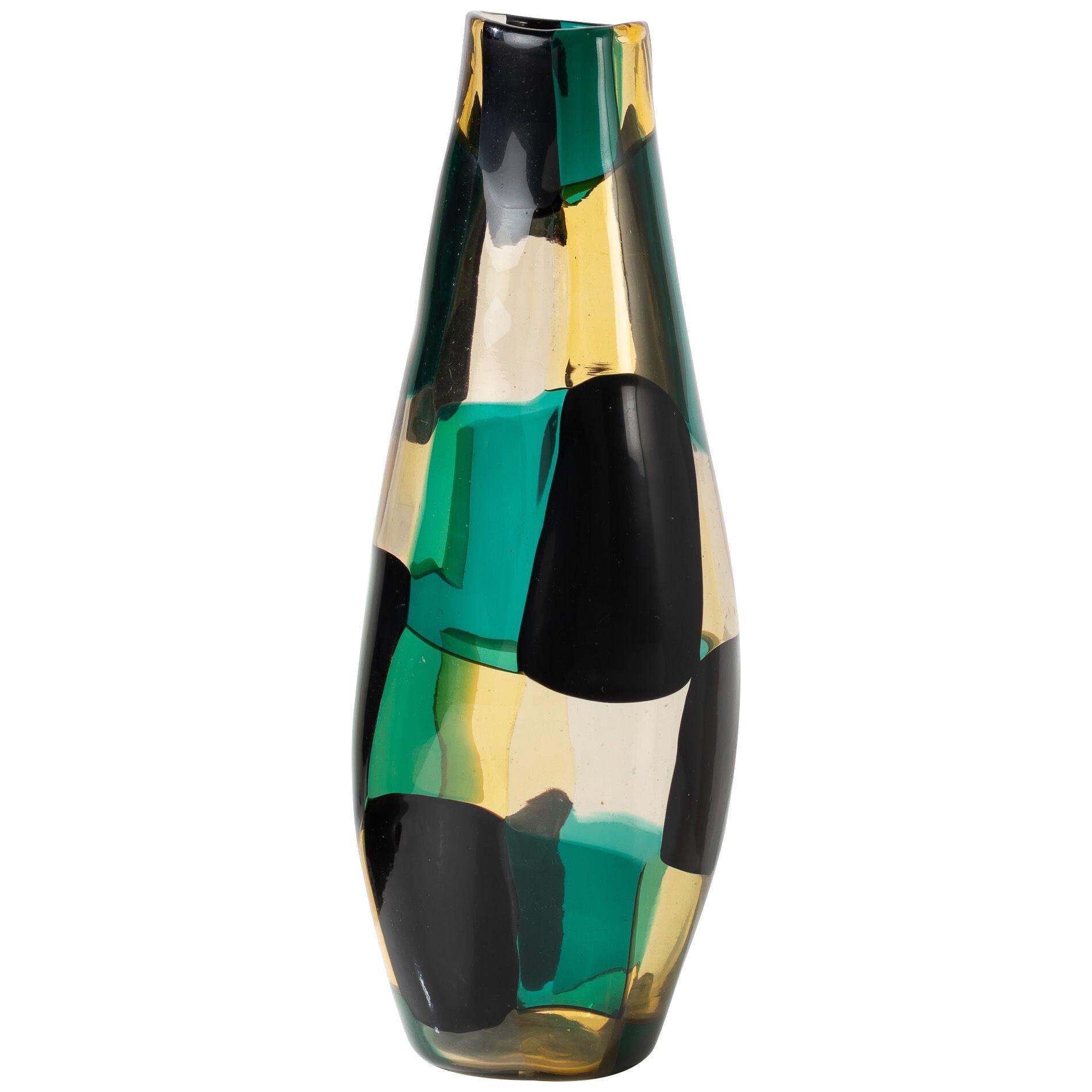 Vase from the “pezzato” series (referenced under number 4393) by Fulvio Bianconi