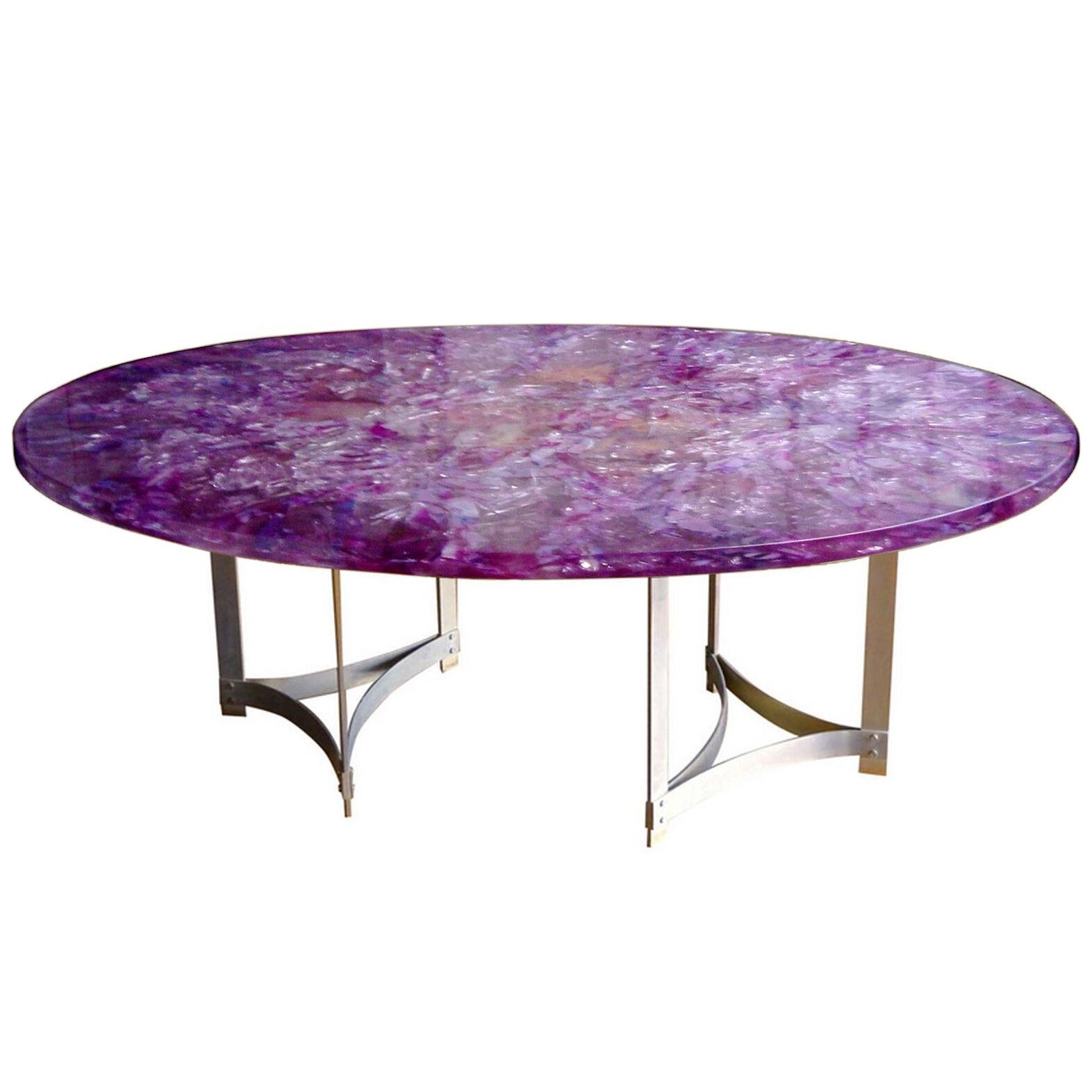 Large "Amethyst" table by Gilles Charbin
