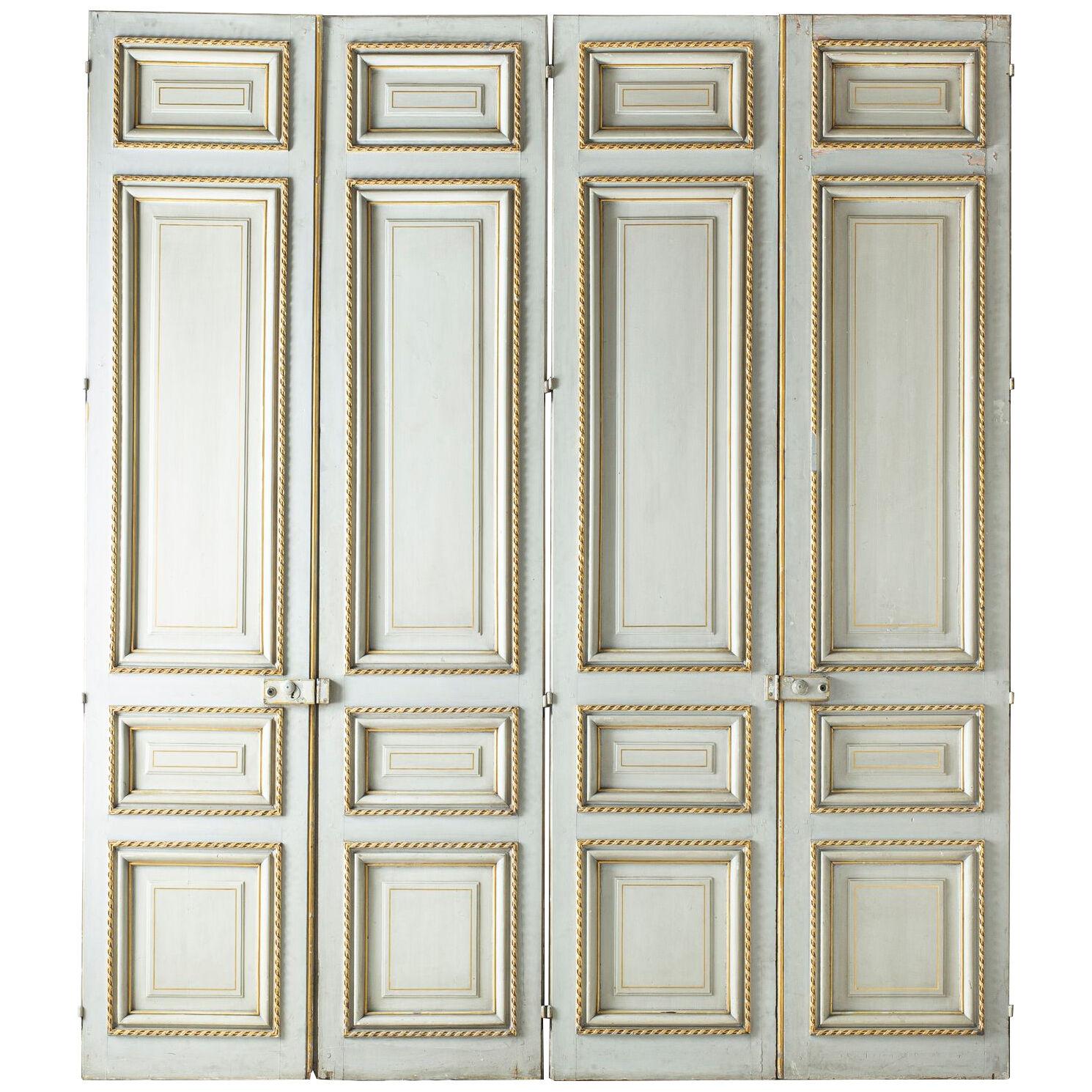Four pairs of double-doors , France Nap III period