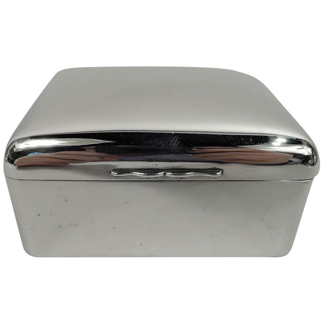 Small English Modern Sterling Silver Box by Elkington