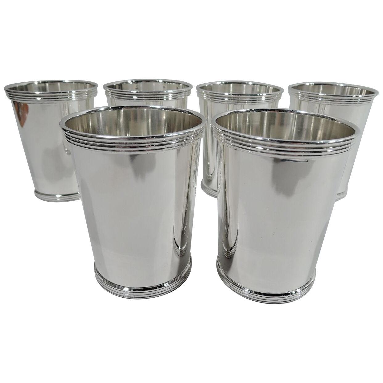 Set of 6 International Sterling Silver Mint Julep Cups