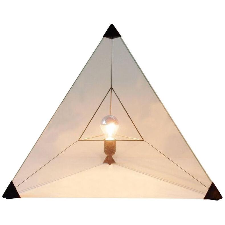 'Tetrahedron' table or floor lamp. Dutch design, 1970's