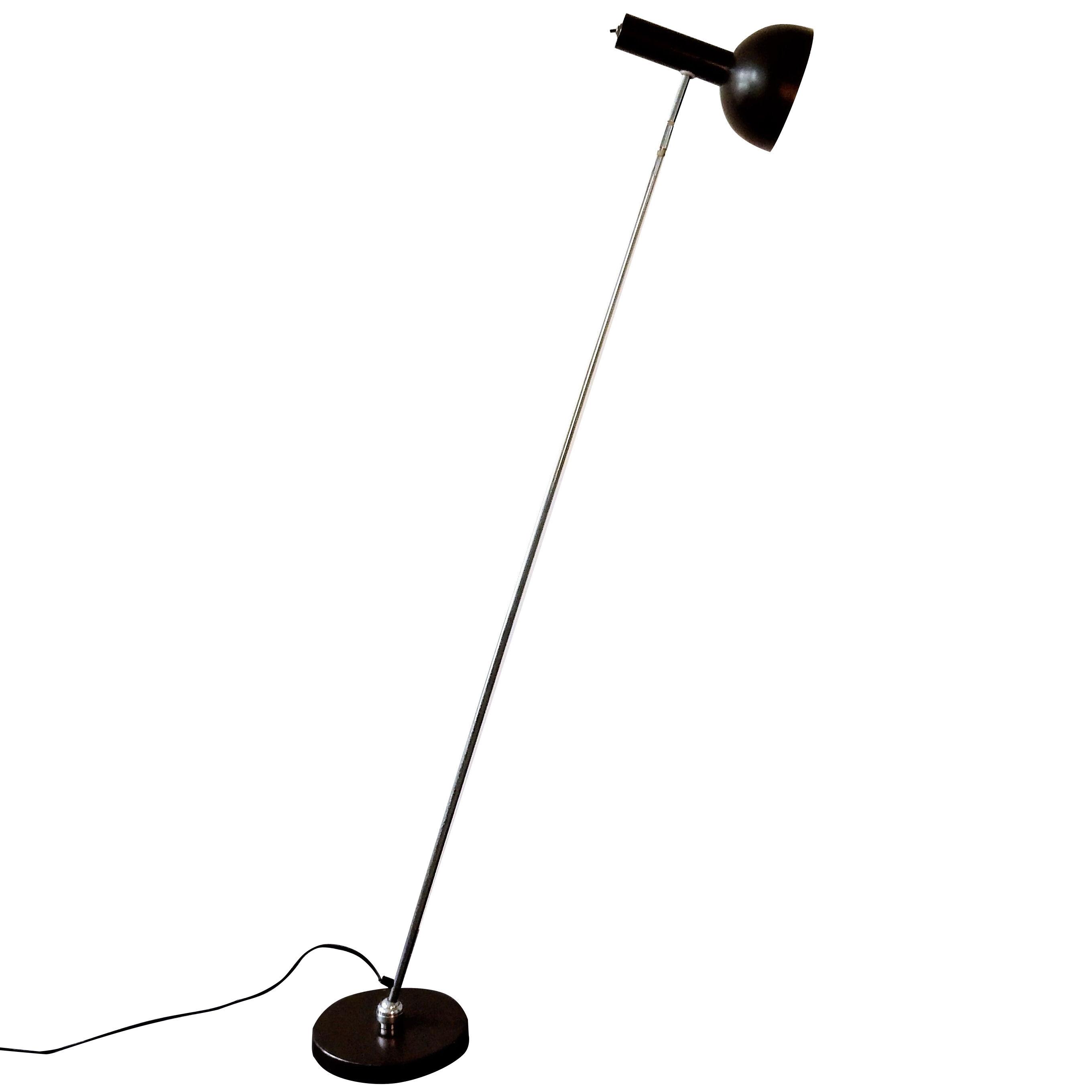 ‘Ball in socket’ floor lamp by H. Busquet for Hala Zeist, The Netherlands 1960’s