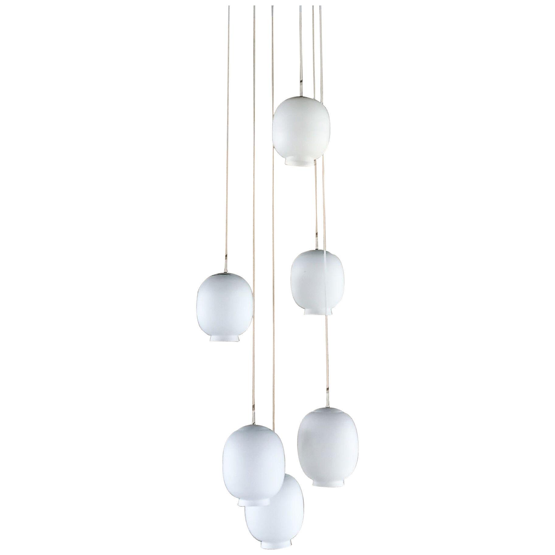 Vintage chandelier by Philips, The Netherlands, 1960's, 4 available