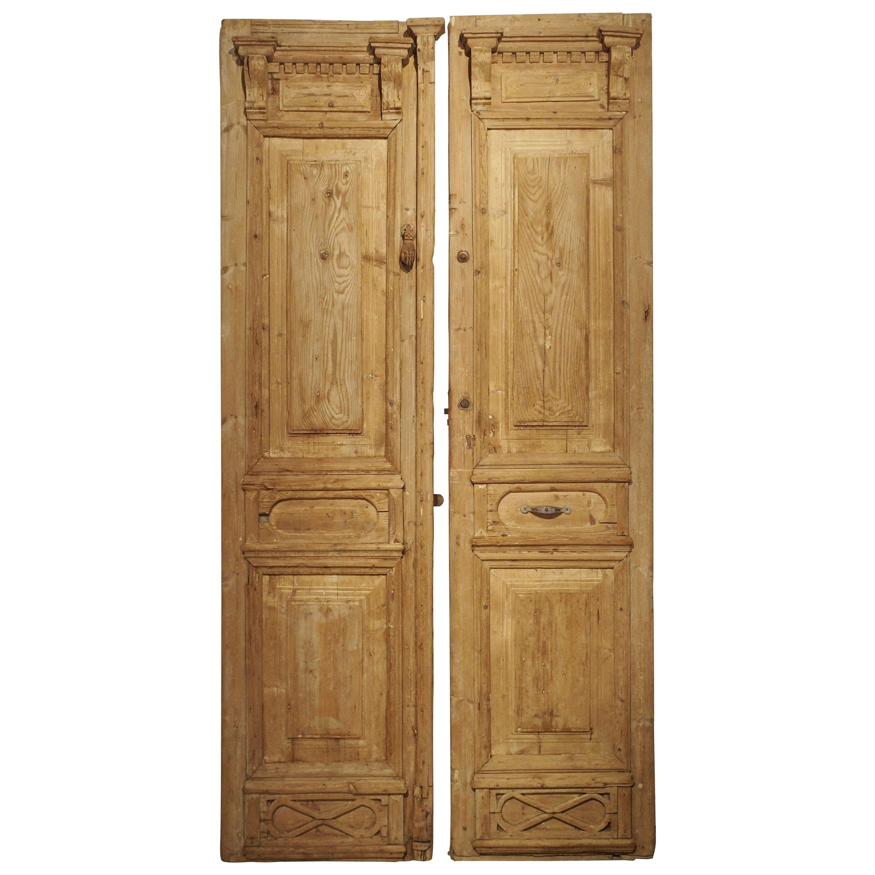 Pair of Antique French Egyptian Doors, Early 1900s