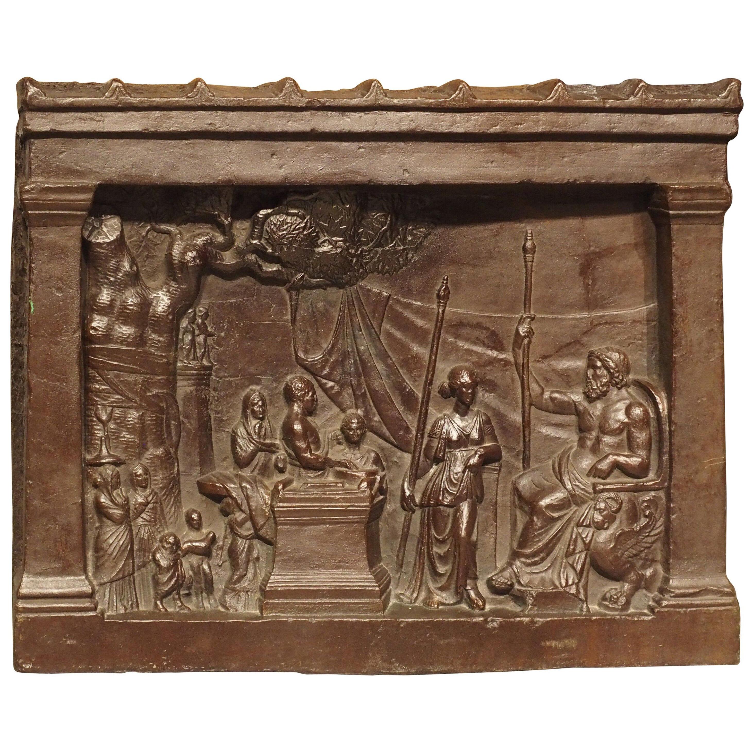 19th Century Bronze Plaque, The Legend of Gaius Mucius Scaevola