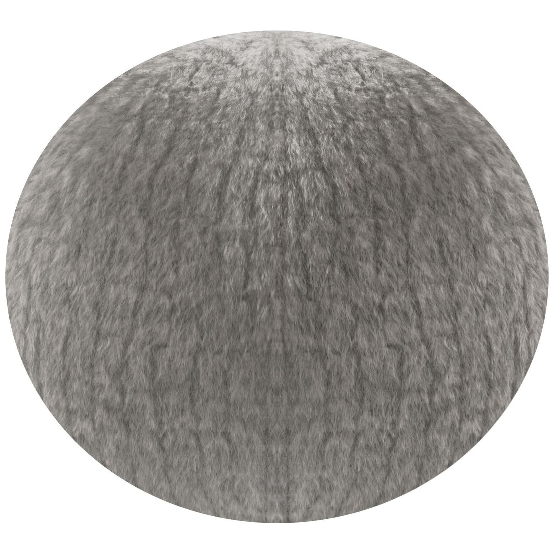 Orb Accent Pillow in Grey Alpaca by Holly Hunt