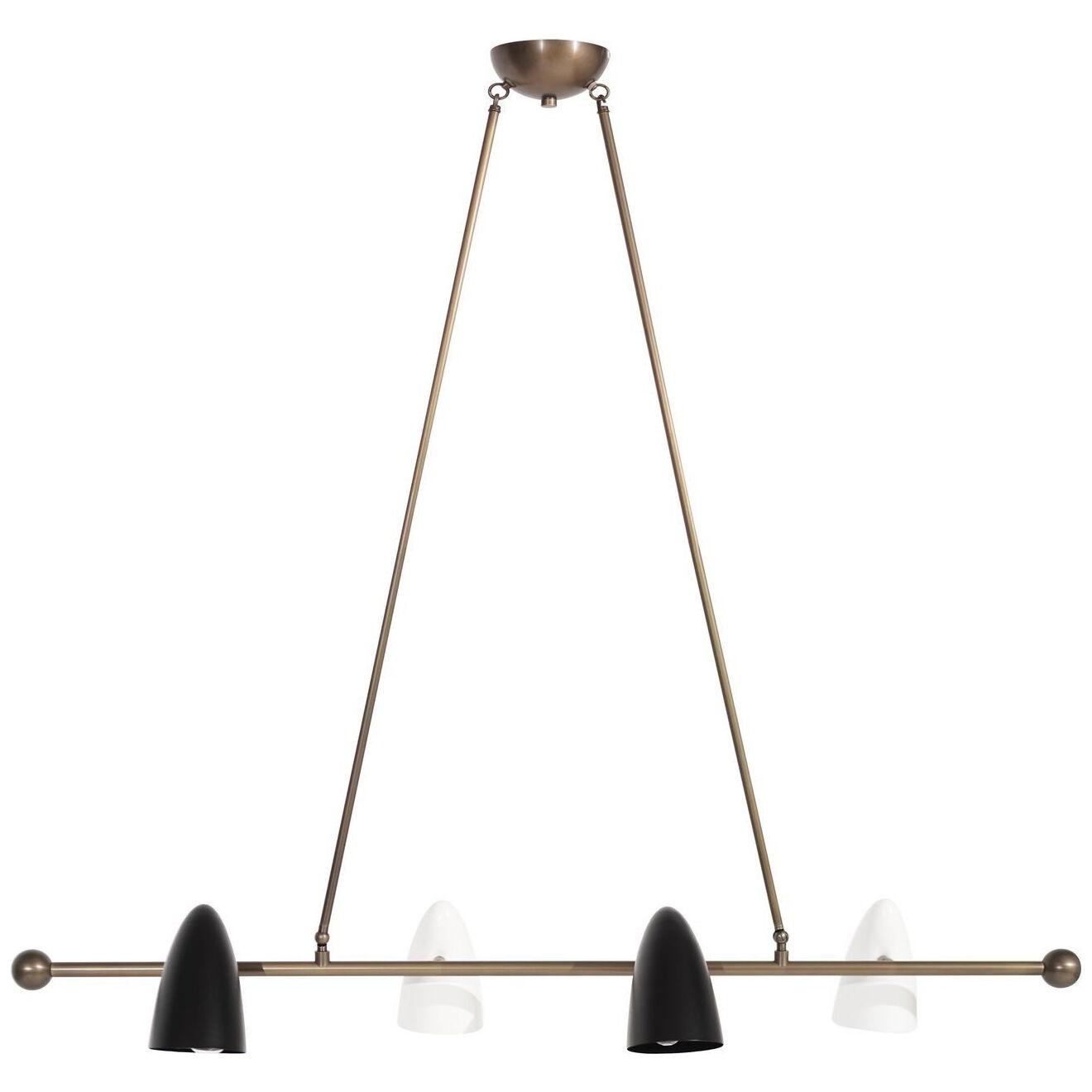 CALYX Chandelier in ORB and Brass