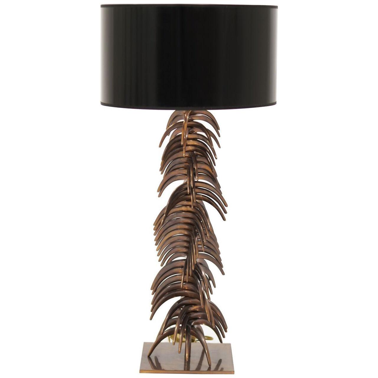 Cast Bronze "The Palm" Table Lamp
