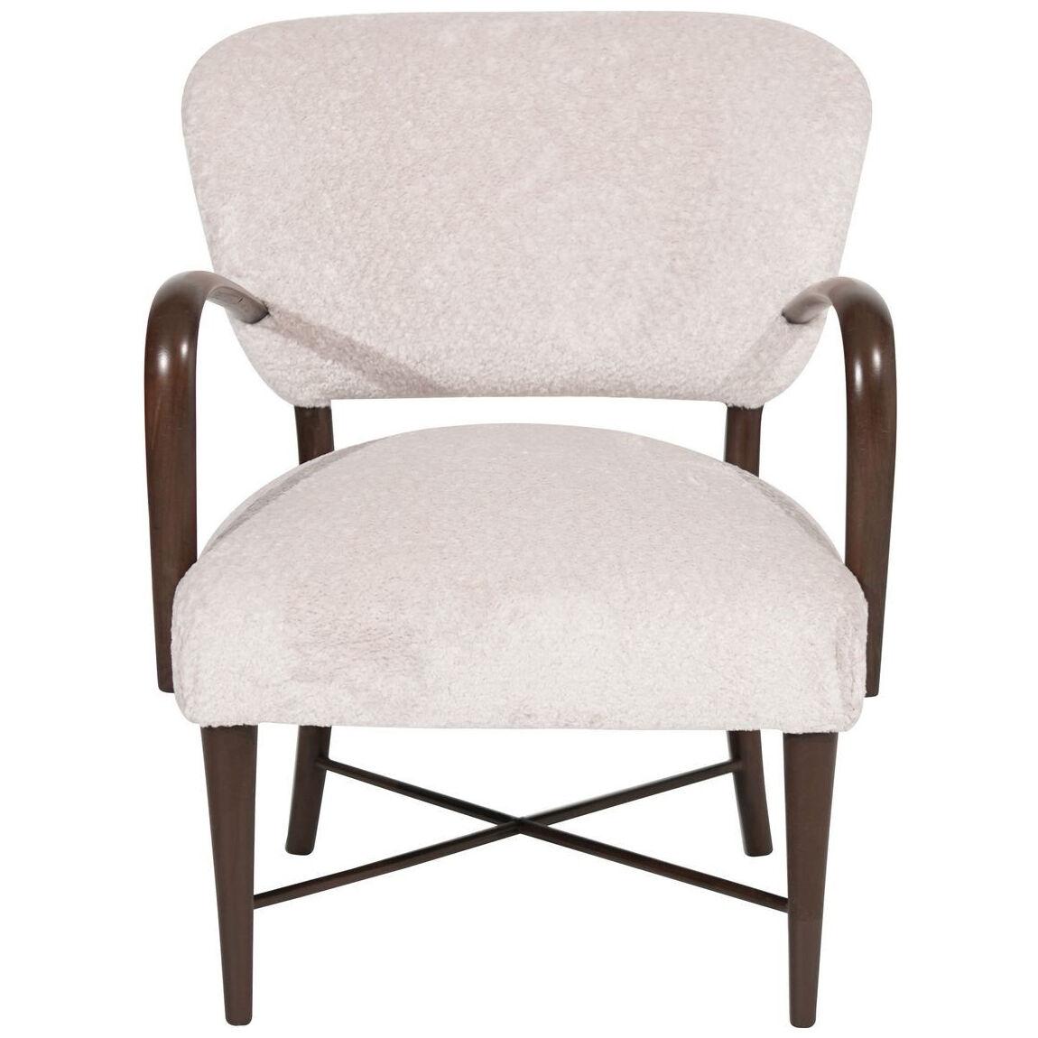 Italian Accent Chair in Wool, C. 1950s
